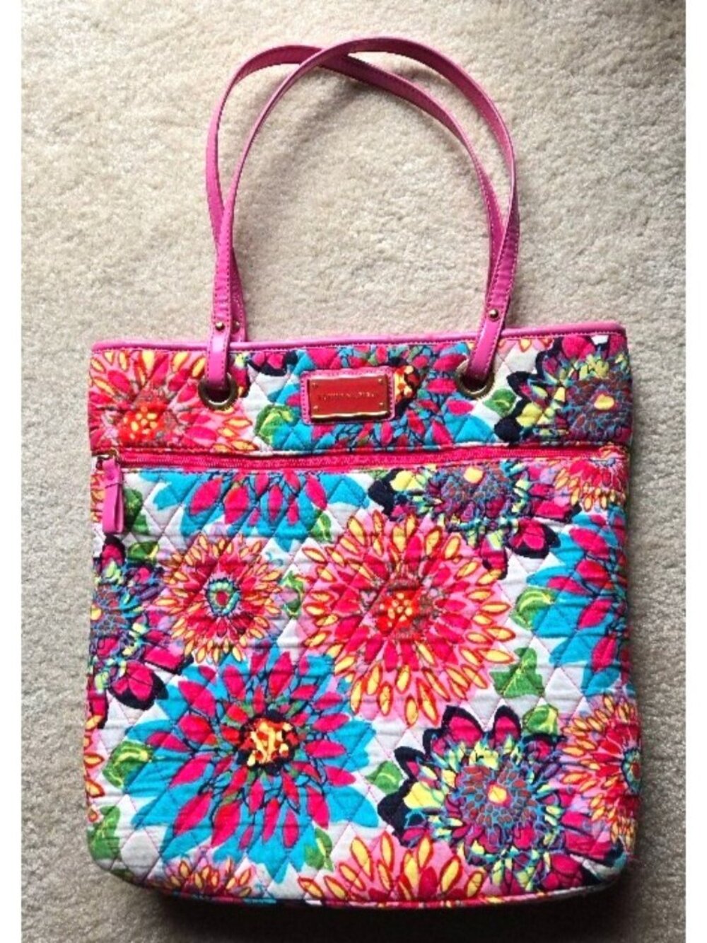 Tommy Hilfiger Women's Pink Floral Purse 14" Length 14" Height 14"